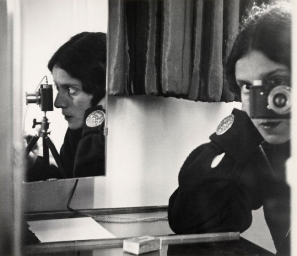 Ilse Bing, Self Portrait In Mirrors, Black & White Photograph, 1931