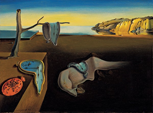 Salvador Dalí (Spanish, 1904-1989). The Persistence of Memory, 1931. Oil on canvas. 24.1 x 33 cm (9 1/2 x 13 in.). Given anonymously. The Museum of Modern Art, New York.